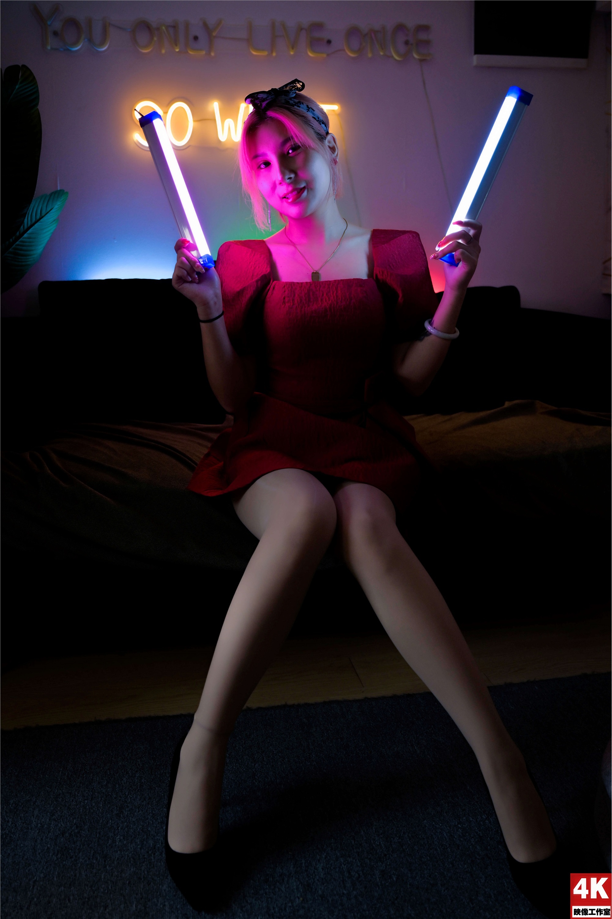 Ligui丽柜 2022.08.17 氛围灯下的肉丝 小發